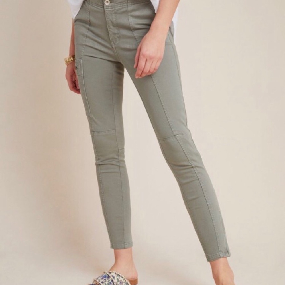 Anthropologie Jefferson Moto Pants In Slate
